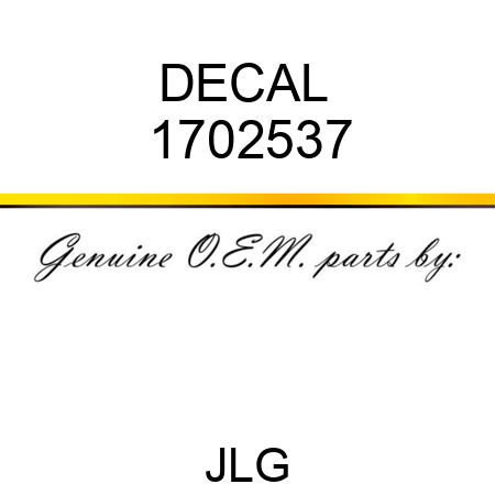 DECAL  1702537