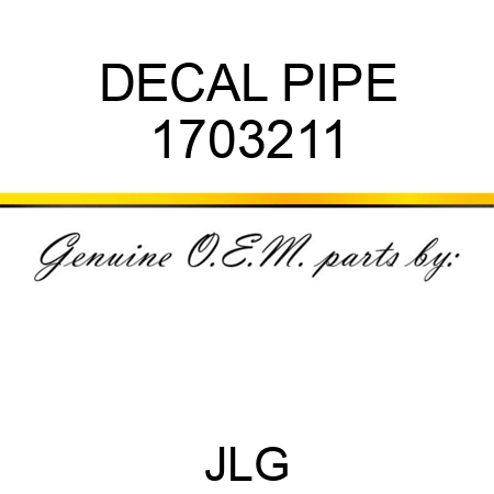 DECAL PIPE 1703211