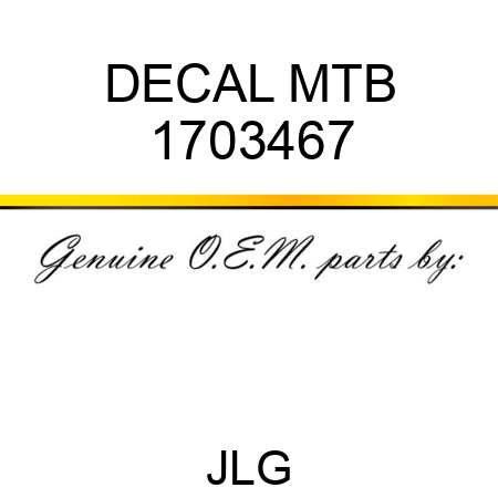 DECAL MTB 1703467