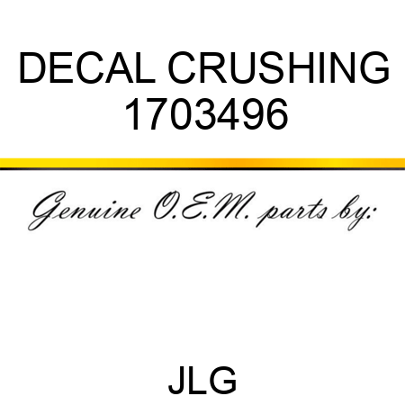 DECAL CRUSHING 1703496