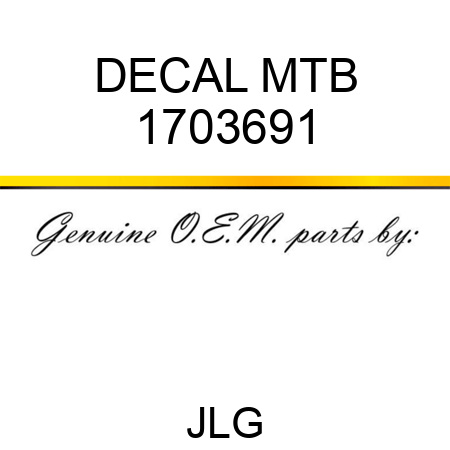 DECAL MTB 1703691