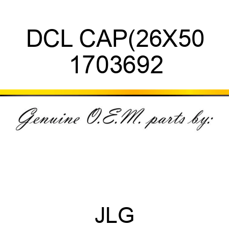 DCL CAP(26X50 1703692