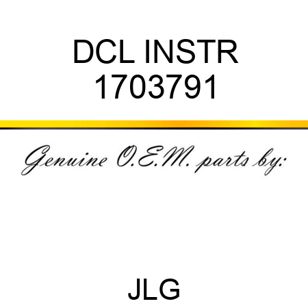 DCL INSTR 1703791