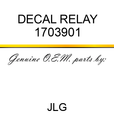 DECAL RELAY 1703901