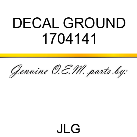 DECAL GROUND 1704141
