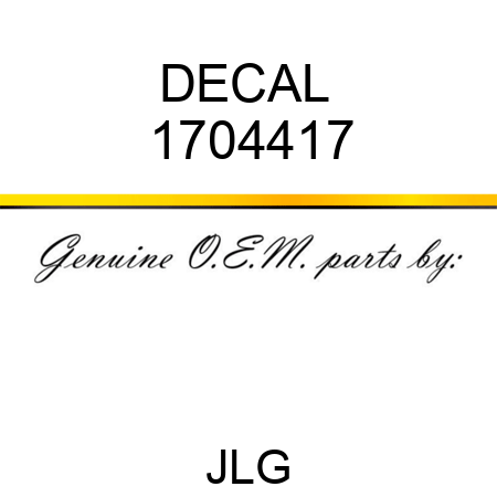 DECAL  1704417