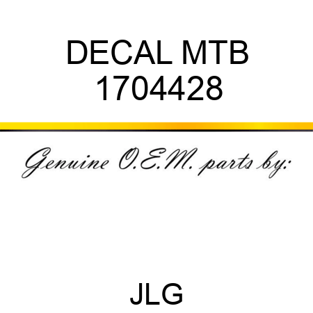 DECAL MTB 1704428