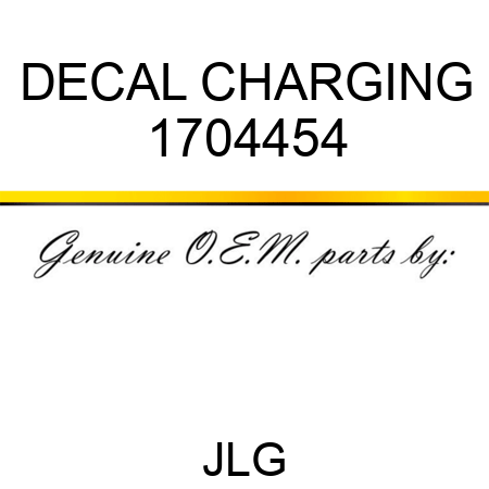 DECAL CHARGING 1704454