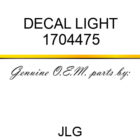 DECAL LIGHT 1704475
