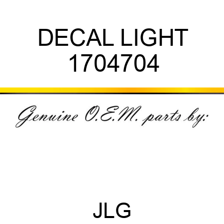 DECAL LIGHT 1704704