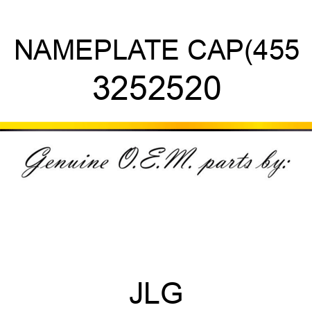 NAMEPLATE CAP(455 3252520