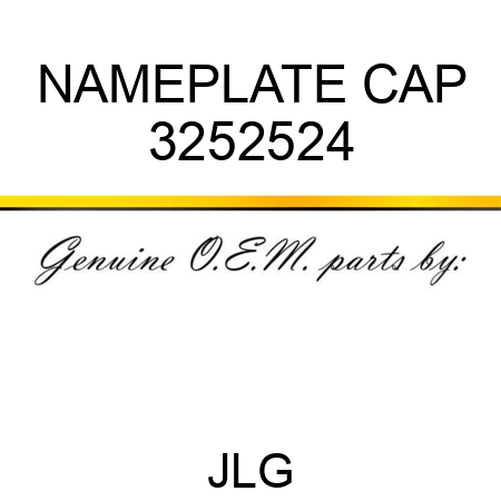 NAMEPLATE CAP 3252524