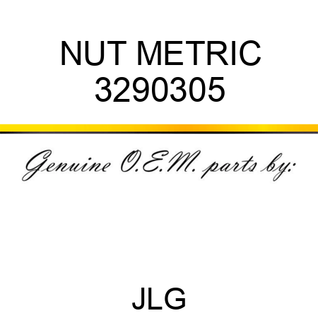 NUT METRIC 3290305