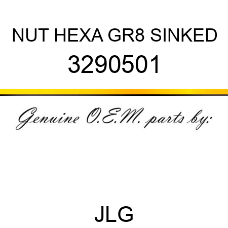 NUT HEXA GR8 SINKED 3290501