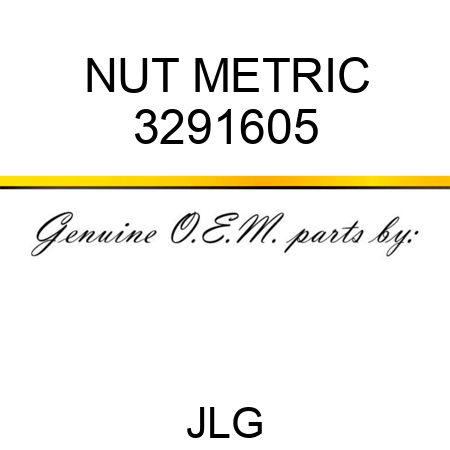 NUT METRIC 3291605