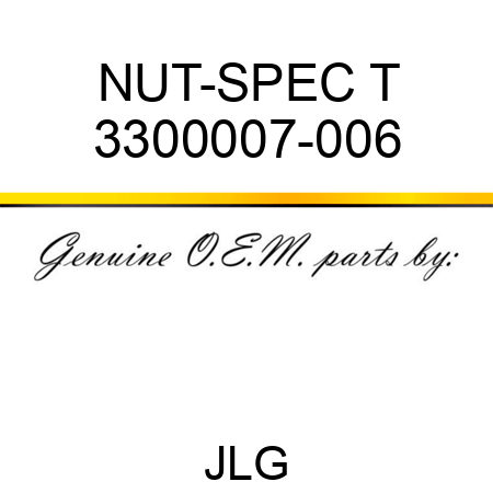 NUT-SPEC T 3300007-006