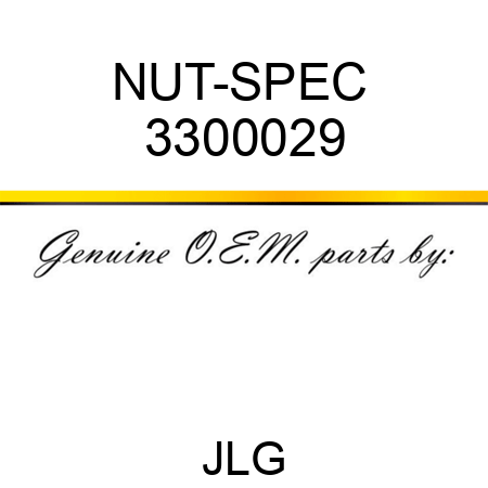 NUT-SPEC  3300029