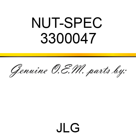 NUT-SPEC  3300047