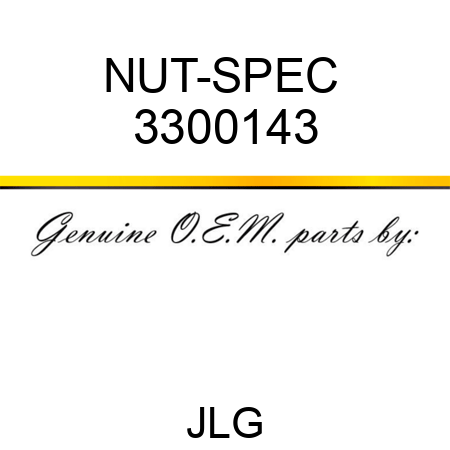 NUT-SPEC  3300143