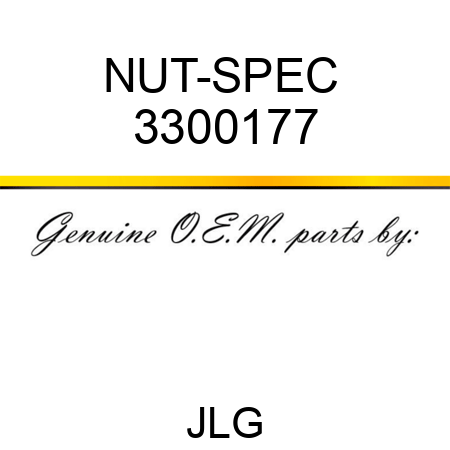 NUT-SPEC  3300177