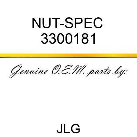 NUT-SPEC  3300181