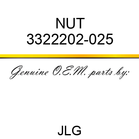 NUT 3322202-025