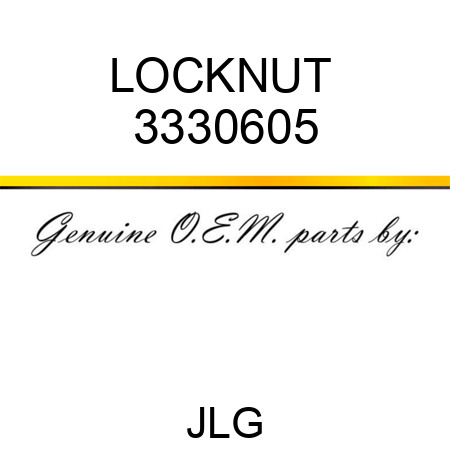 LOCKNUT  3330605