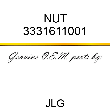 NUT 3331611001