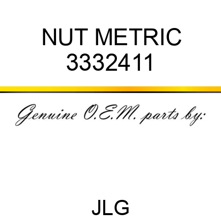 NUT METRIC 3332411