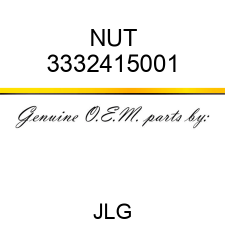 NUT 3332415001