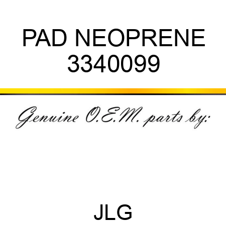 PAD NEOPRENE 3340099