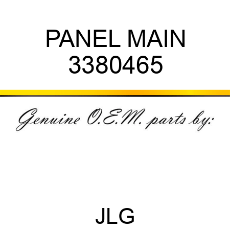 PANEL MAIN 3380465