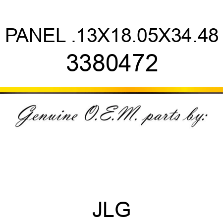 PANEL .13X18.05X34.48 3380472