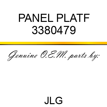 PANEL PLATF 3380479