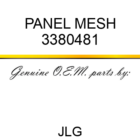 PANEL MESH 3380481