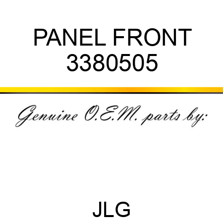 PANEL FRONT 3380505