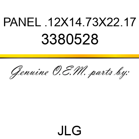 PANEL .12X14.73X22.17 3380528
