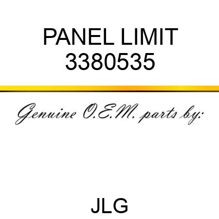 PANEL LIMIT 3380535