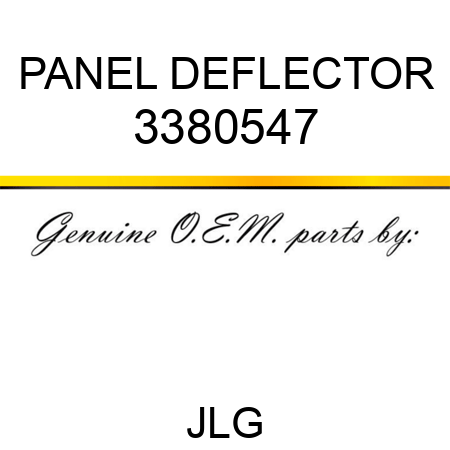 PANEL DEFLECTOR 3380547