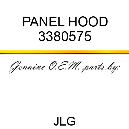 PANEL HOOD 3380575
