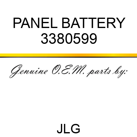 PANEL BATTERY 3380599
