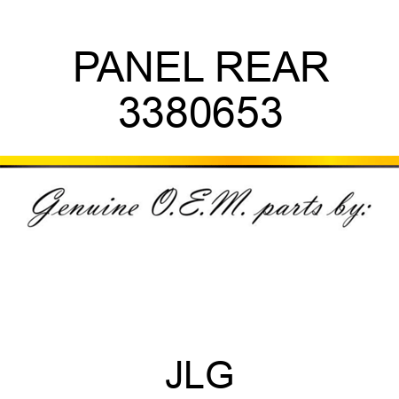PANEL REAR 3380653
