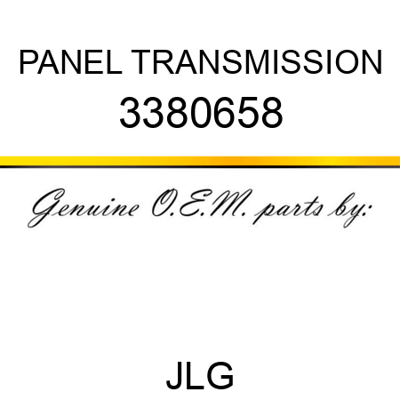 PANEL TRANSMISSION 3380658