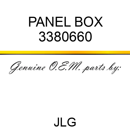 PANEL BOX 3380660