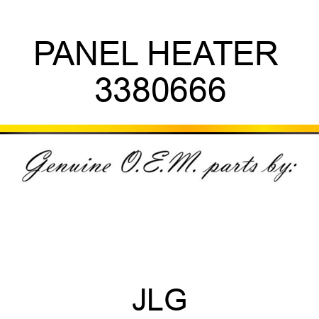 PANEL HEATER  3380666