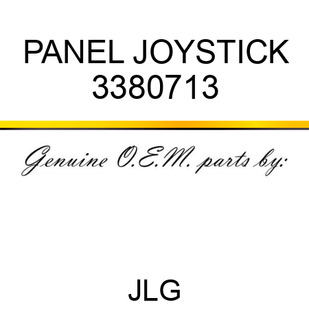 PANEL JOYSTICK 3380713