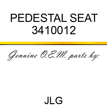 PEDESTAL SEAT 3410012