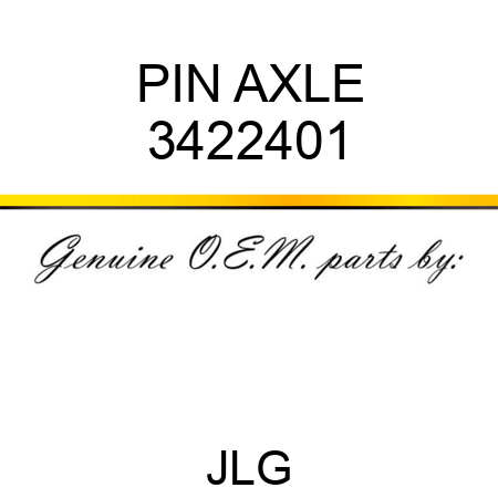 PIN AXLE 3422401