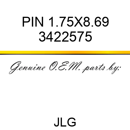 PIN 1.75X8.69 3422575