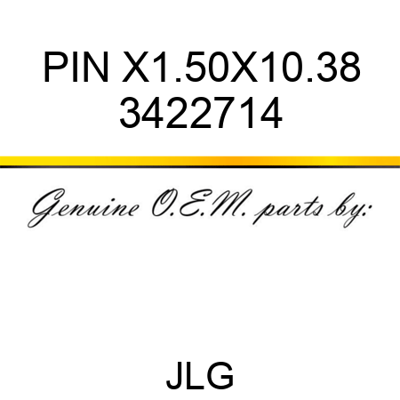 PIN X1.50X10.38 3422714